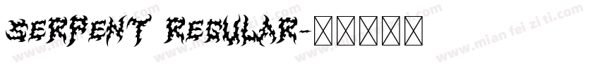 Serpent Regular字体转换